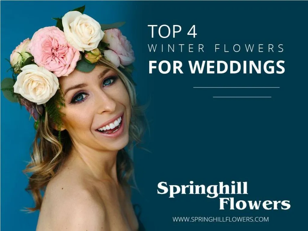 top 4 winter flowers for weddings