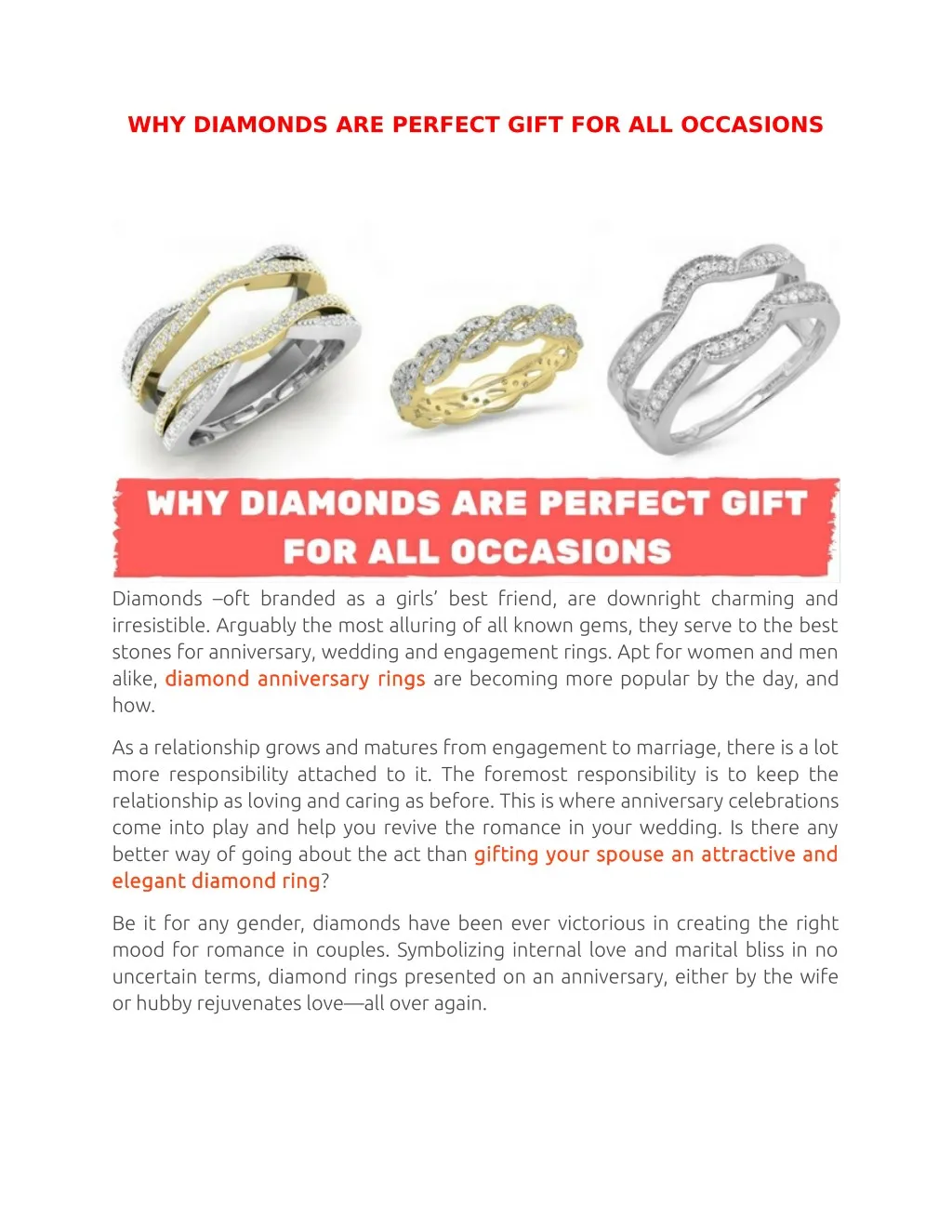 why diamonds are perfect gift for all occasions