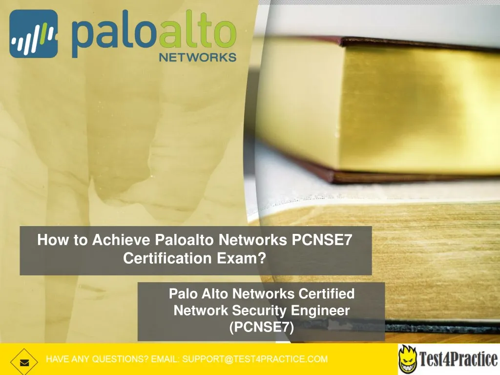 how to achieve paloalto networks pcnse7