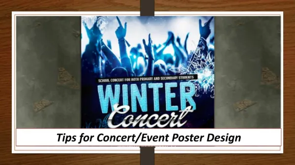 Tips for Concert/Event Poster Design