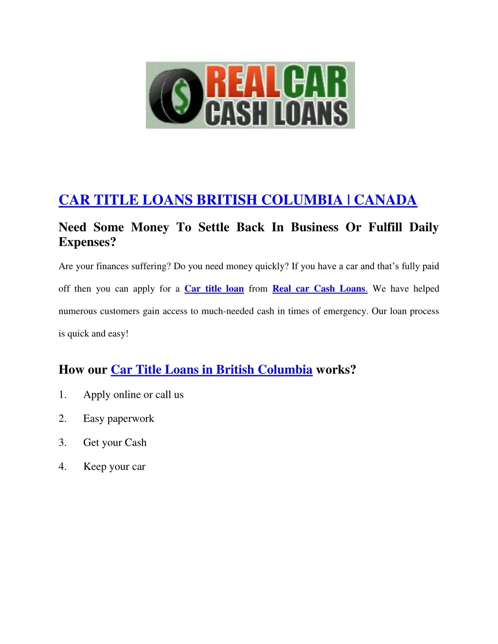 car title loans british columbia canada