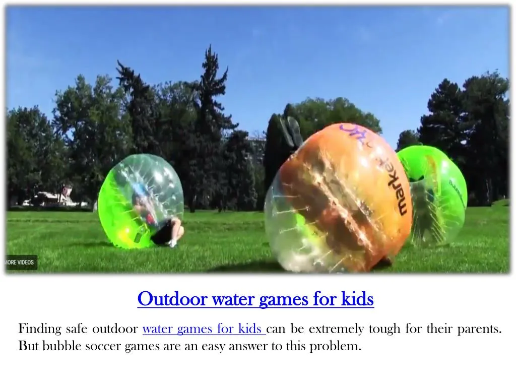outdoor water games for kids