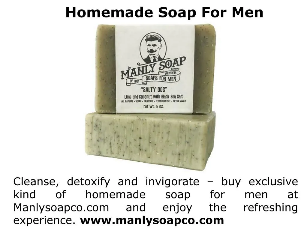 homemade soap for men