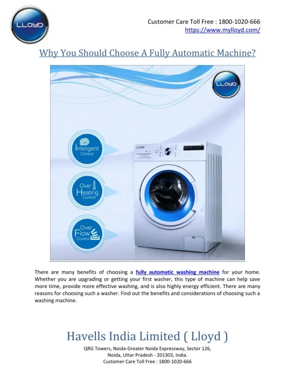 Why You Should Choose A Fully Automatic Washing Machine?