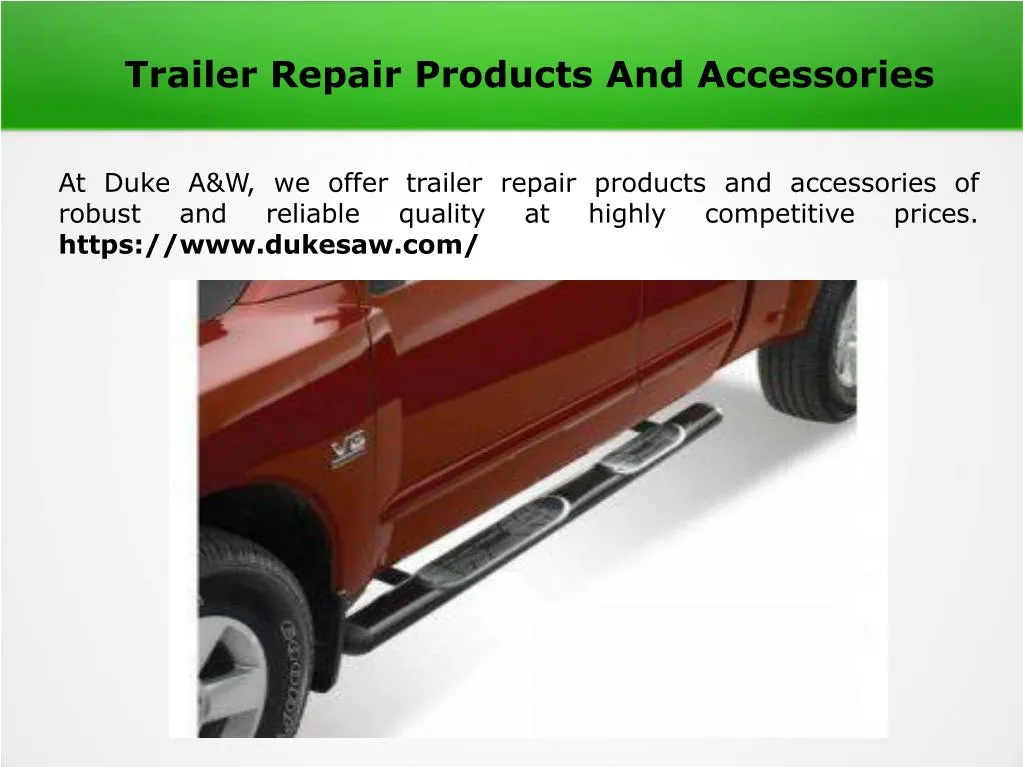 trailer repair products and accessories