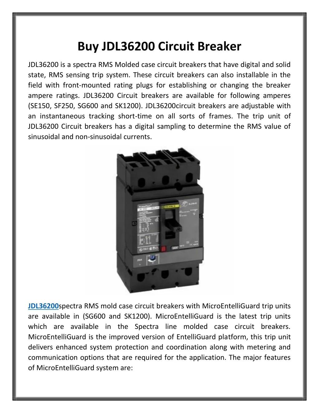 buy jdl36200 circuit breaker