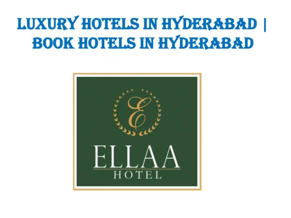 Luxury hotels in hyderabad | Book hotels in Hyderabad