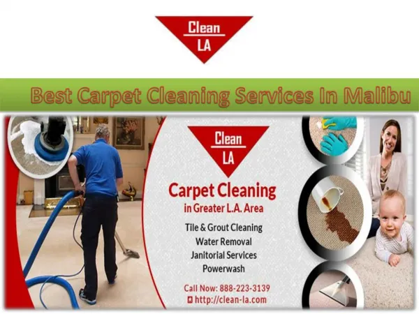 Best Carpet Cleaning Services In Malibu
