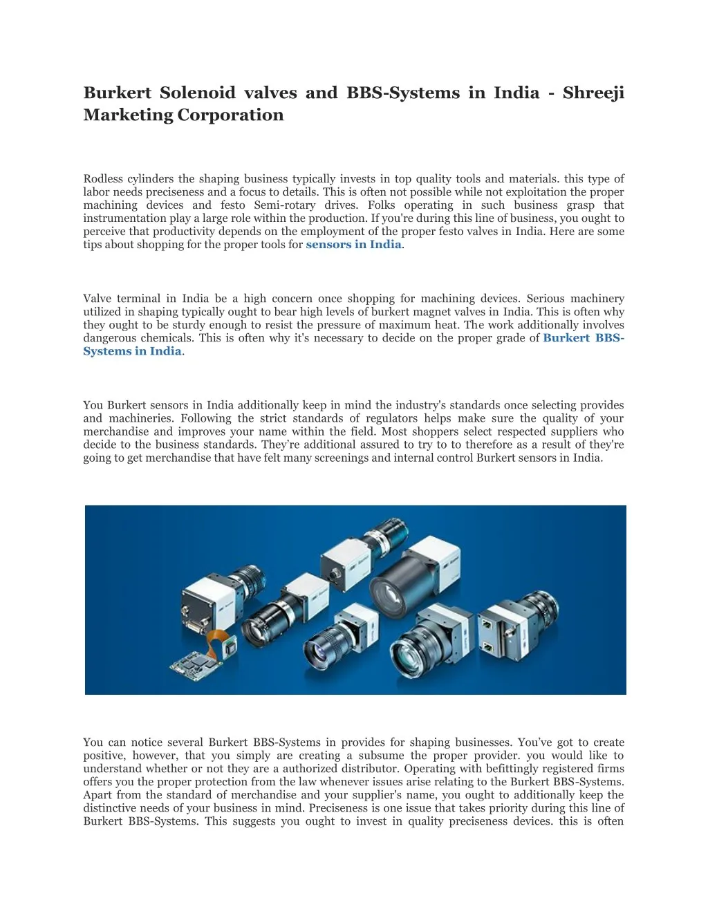 burkert solenoid valves and bbs systems in india