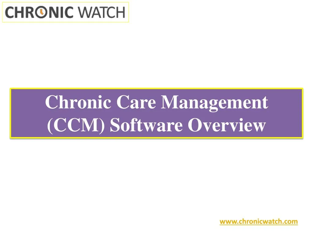 chronic care management ccm software overview