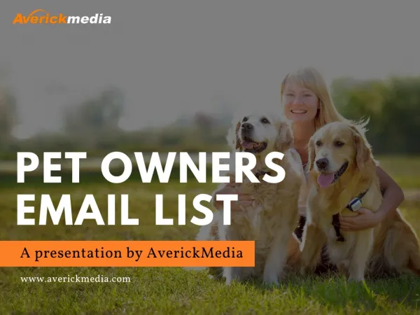 Pet Owners Email Database