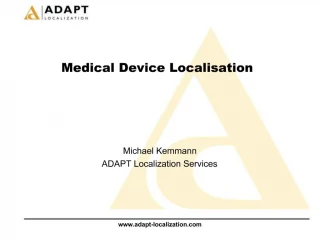 Medical Device Localisation - slide 1