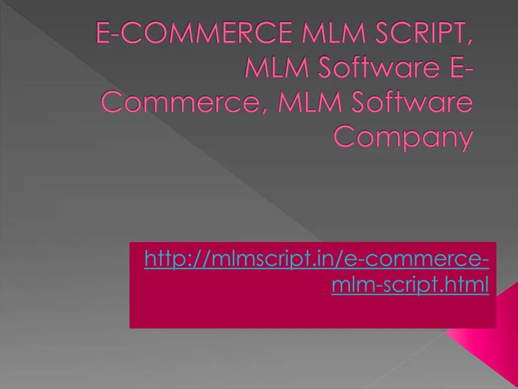 e commerce mlm script mlm software e commerce mlm software company