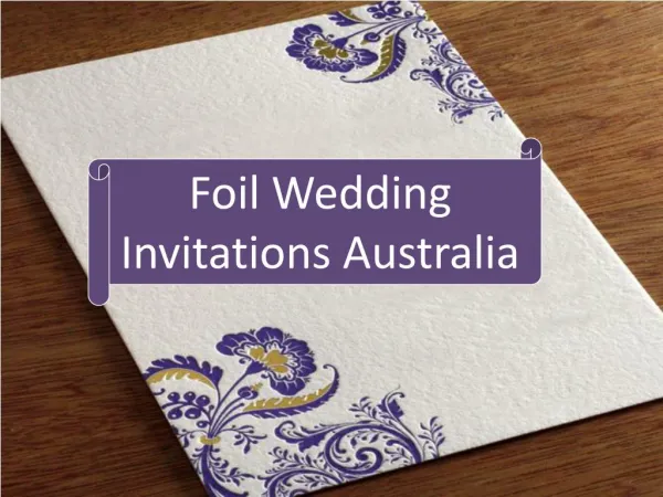 Foil Wedding Invitations Australia