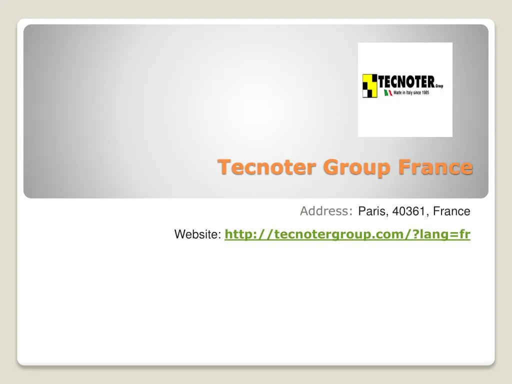 tecnoter group france