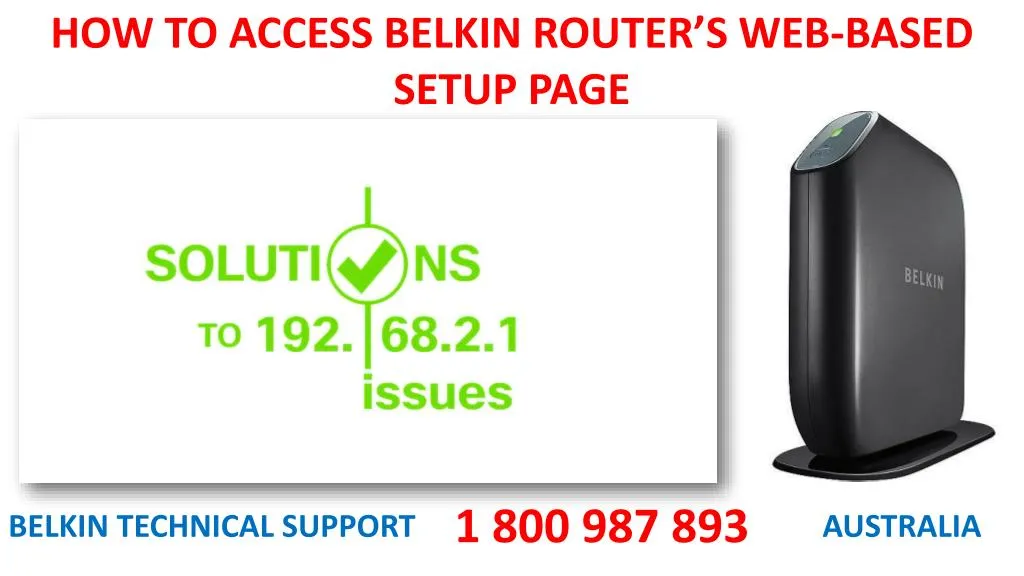 how to access belkin router s web based setup page