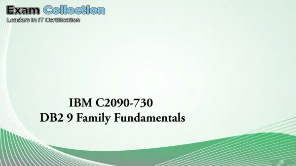 IBM C2090-730 VCE | C2090-730 Latest Version PDF