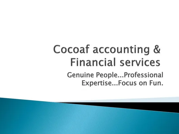 Cocoaf accounting and financial services