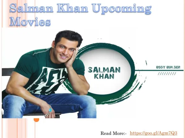 Salman khan Upcoming Movies 2017