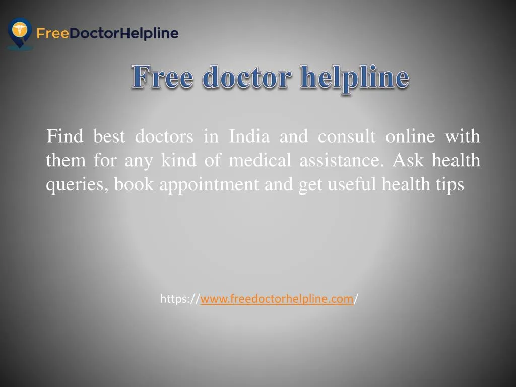free doctor helpline