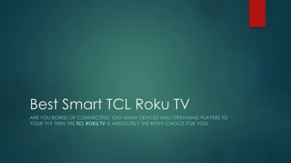 Best Smart TCL Roku TV