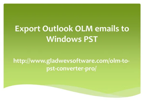 Export Outlook 2011 to PST by Gladwev