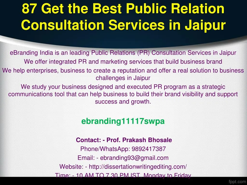 87 get the best public relation consultation services in jaipur