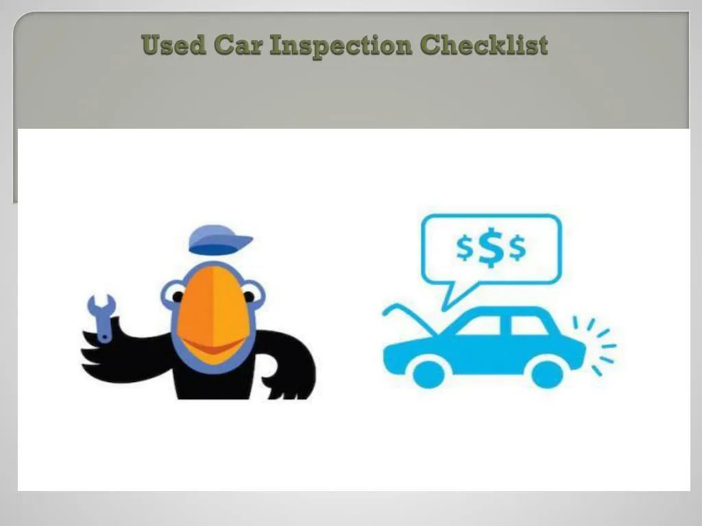 used car inspection checklist
