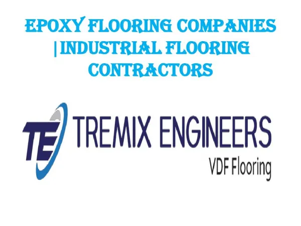 Epoxy Flooring Companies |Industrial Flooring Contractors