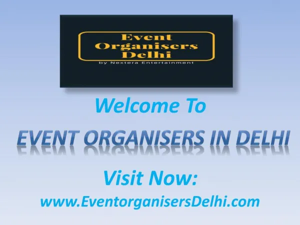 Event Organiser In Delhi