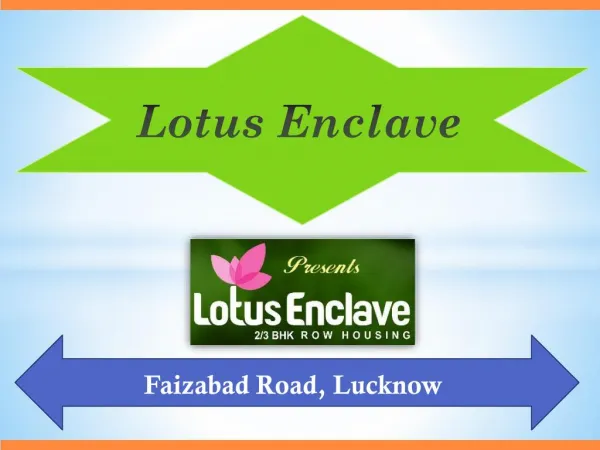 BBD Green City Lotus Enclave Faizabad Road Lucknow