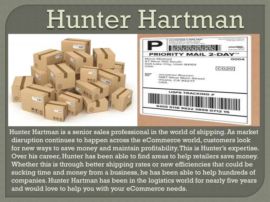 hunter hartman is a senior sales professional