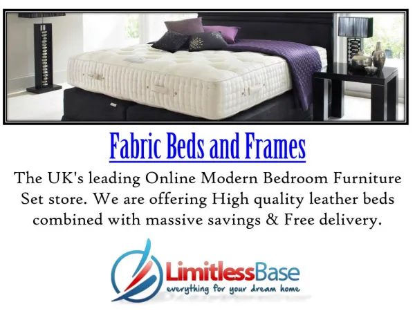 Amazing Fabric Bed | Limitless Base