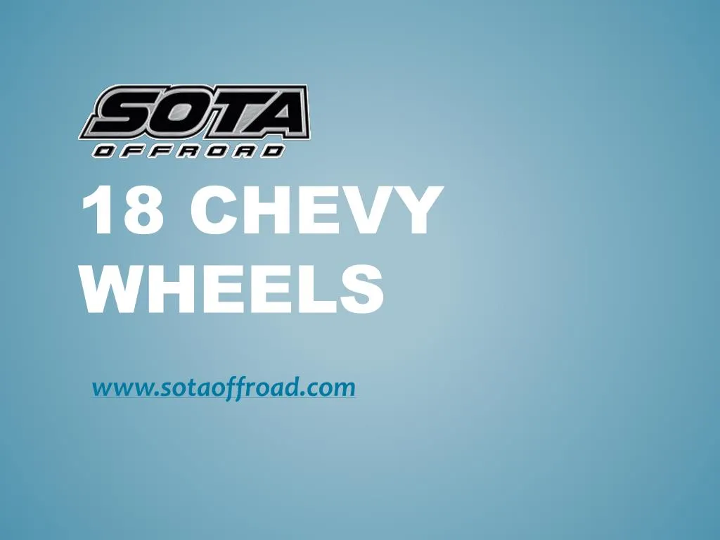 18 chevy wheels