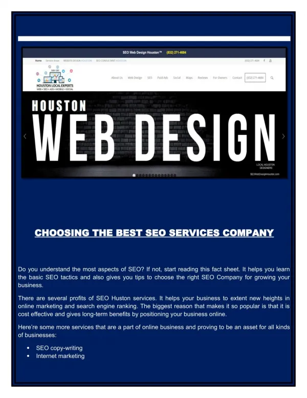 SeoWebDesignHouston - #1 SEO Agency In HOUSTON - seowebdesignhouston.com