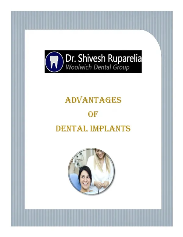 advantages of dental implants