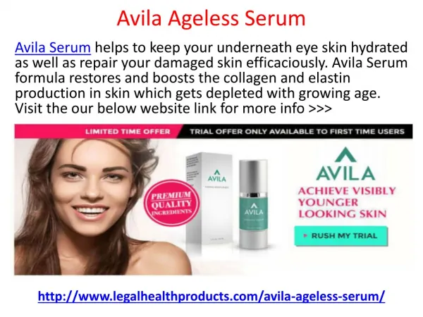 How Does Avila Ageless Serum Works and Where To Buy?