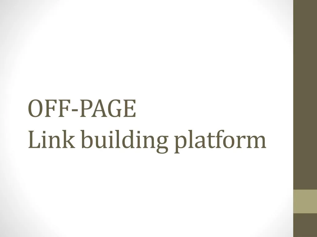 off page link building platform