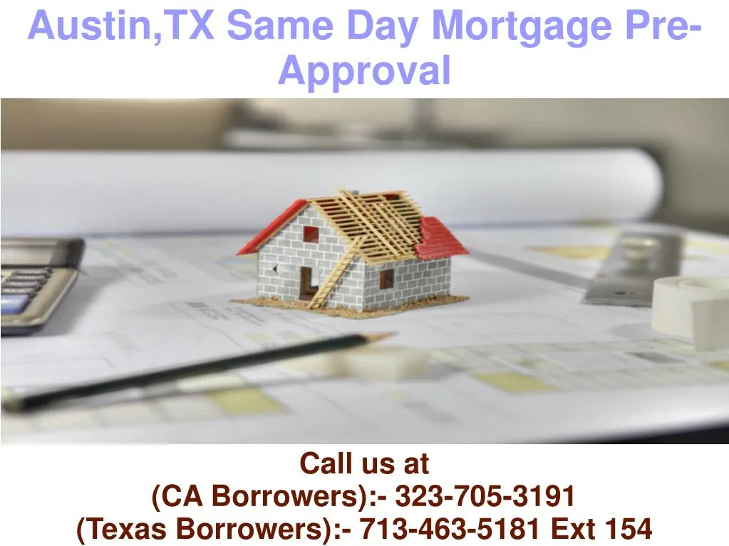 austin tx same day mortgage pre approval