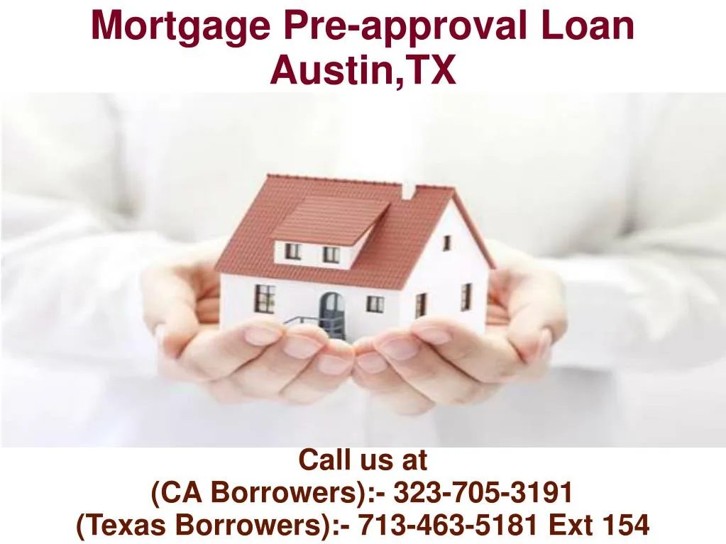 mortgage pre approval loan austin tx