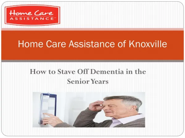 How to Stave Off Dementia in the Senior Years
