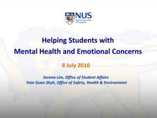 Helping Students with Mental Health and Emotional Concerns - slide 1