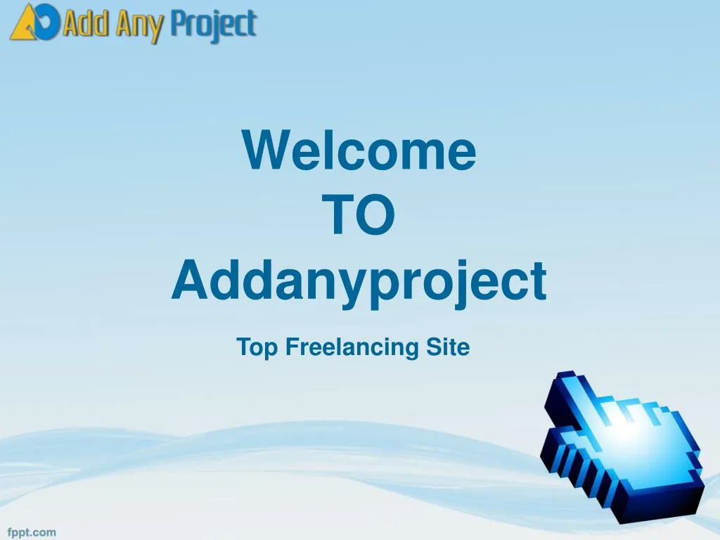welcome to addanyproject