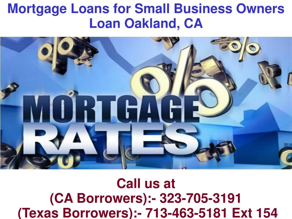 mortgage loans for small business owners loan