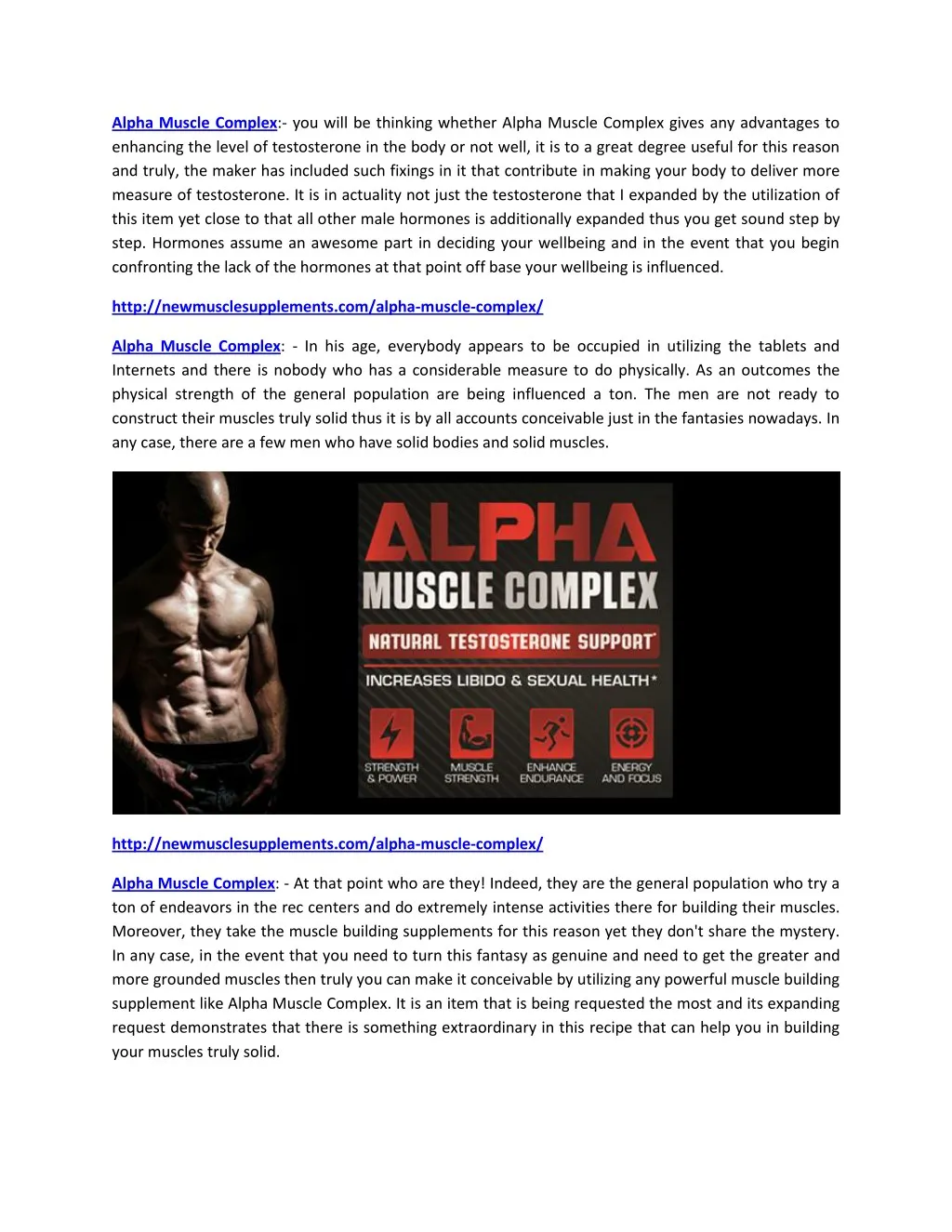 alpha muscle complex you will be thinking whether