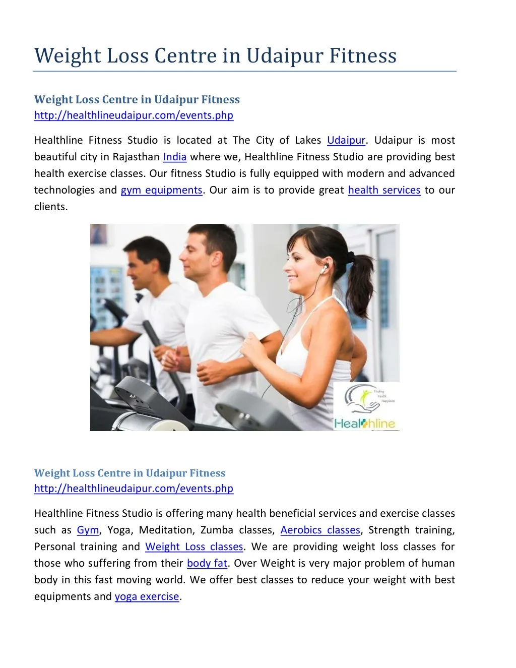 weight loss centre in udaipur fitness