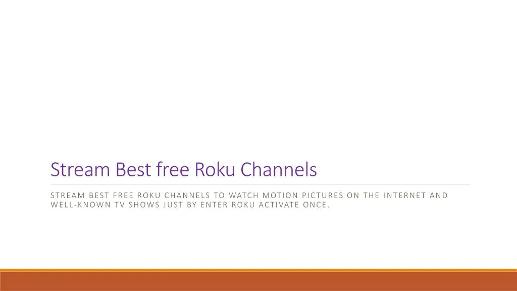 stream best free roku channels