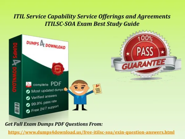 2017 Latest Exin ITILSC-SOA Exam Study Material - ITILSC-SOA Dumps Dumps4Download