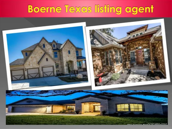 Boerne Texas listing agent