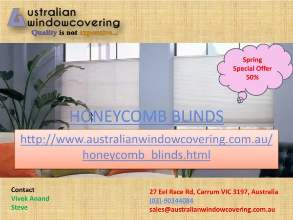 Honeycomb Blinds|Australian Window Covering
